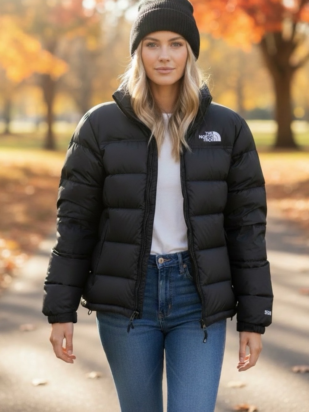 The North Face Black 550 Goose Down Puffer Jacket Gorpcore Size S NWOT $180